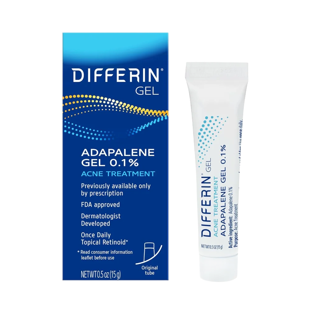 Differin Gel Adapalene Gel 0.1% Acne Treatment 15g