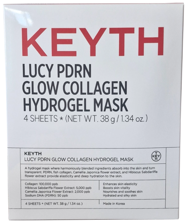 KEYTH Lucy PDRN Glow Collagen Hydrogel Mask 4 Sheets*38g